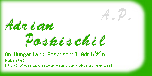 adrian pospischil business card